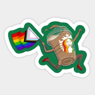 Coffee Run 4 Pride Sticker